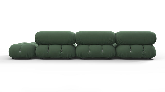 Belia - Belia Sectional, Left Corner, Evergreen Brushed Weave