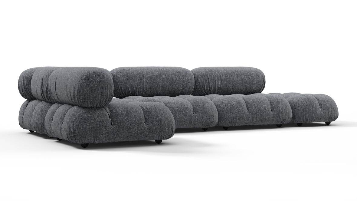 Belia - Belia Sectional, Left Corner, Gray Boucle