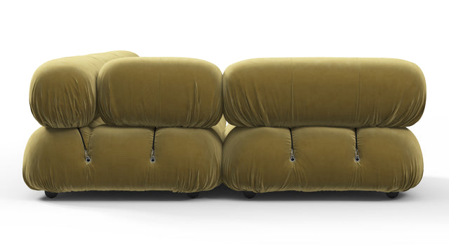 Belia - Belia Sectional, Left Corner, Olive Gold Velvet