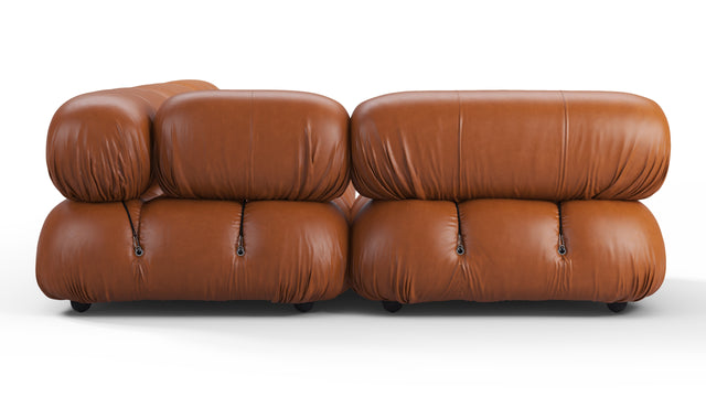 Belia - Belia Sectional, Left Corner, Tan Premium Leather