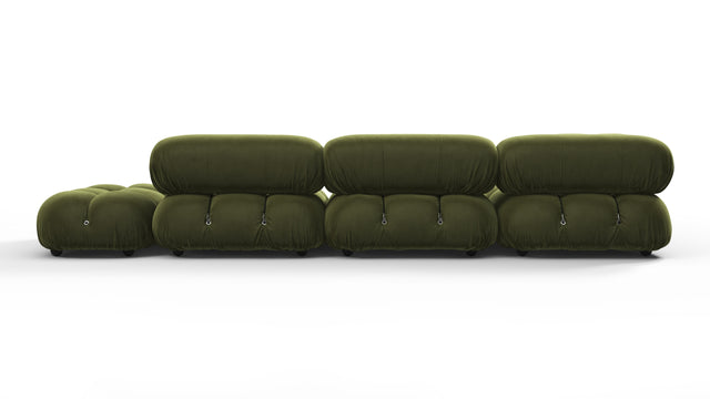 Belia - Belia Sectional, Left Corner, Thyme Luxe Velvet