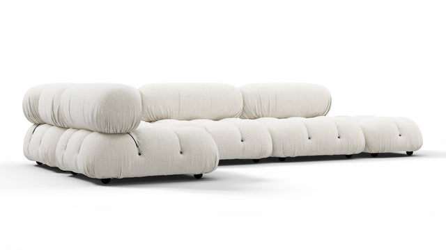 Belia - Belia Sectional, Left Corner, White Boucle