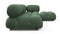 Belia - Belia Sectional, Right Chaise, Evergreen Brushed Weave