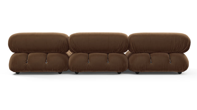 Belia - Belia Sectional, Right Chaise, Mocha Velvet