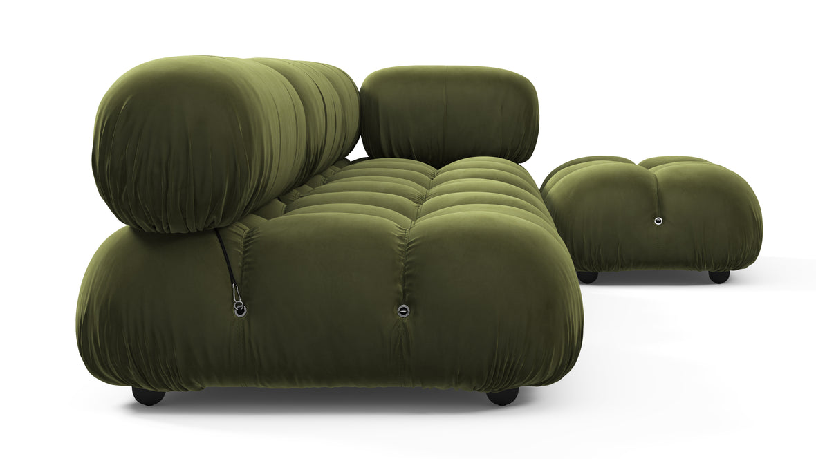 Belia - Belia Sectional, Right Chaise, Thyme Luxe Velvet