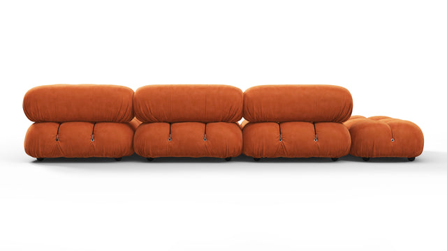 Belia - Belia Sectional, Right Corner, Apricot Velvet