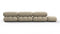 Belia - Belia Sectional, Right Corner, Beige Gray Chenille