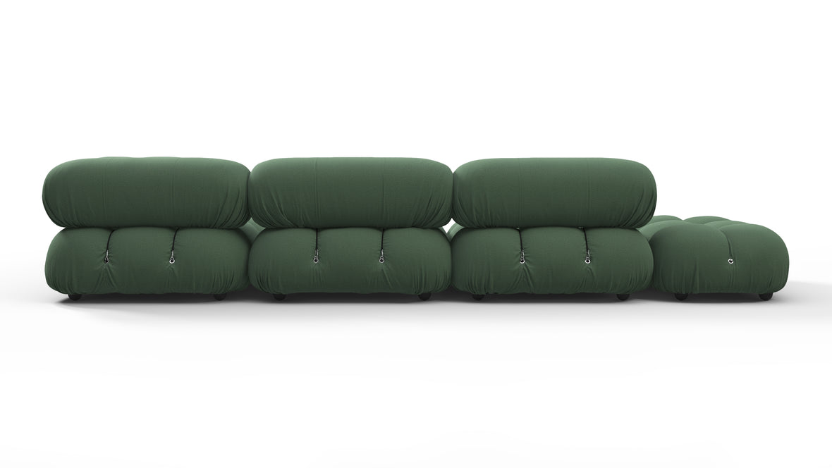 Belia - Belia Sectional, Right Corner, Evergreen Brushed Weave