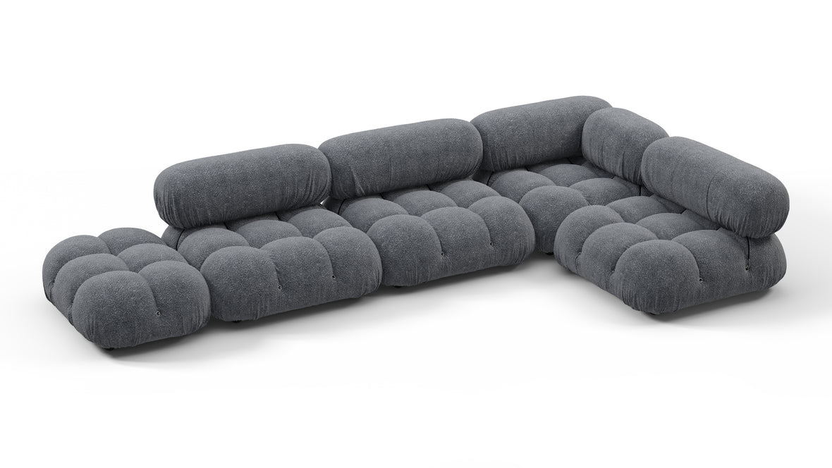 Belia - Belia Sectional, Right Corner, Gray Boucle