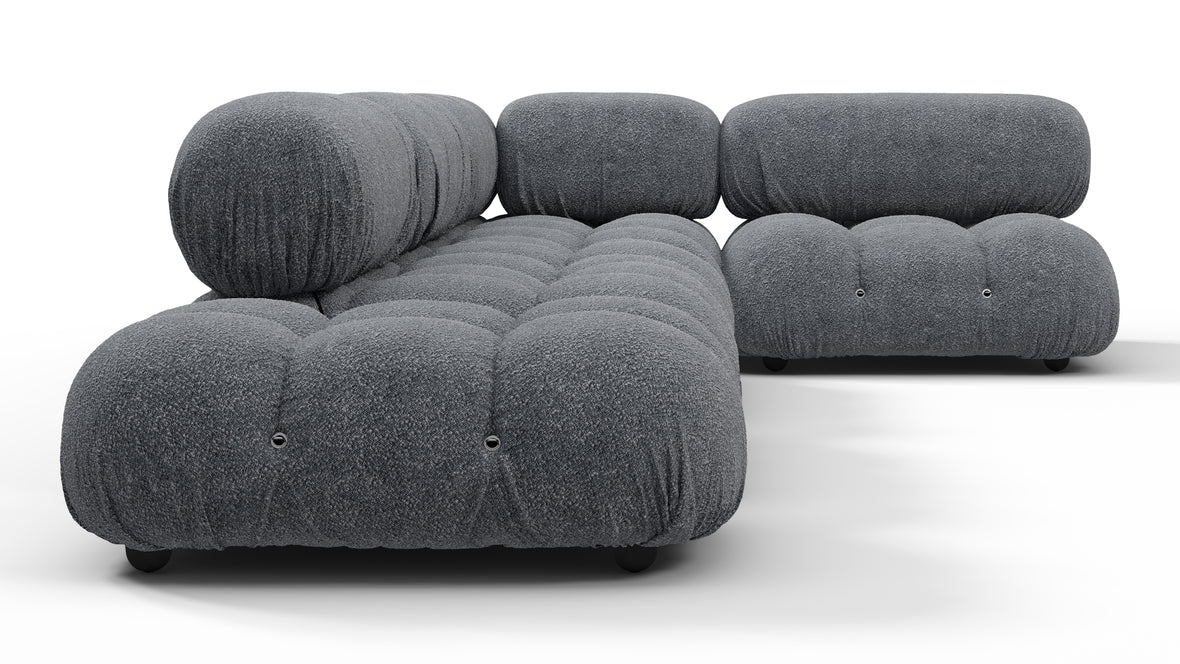 Belia - Belia Sectional, Right Corner, Gray Boucle