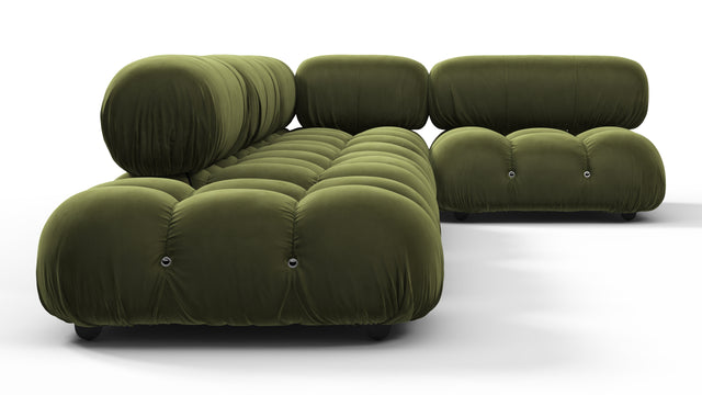 Belia - Belia Sectional, Right Corner, Thyme Luxe Velvet