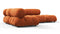 Belia - Belia Sectional, Small Left Corner, Apricot Velvet