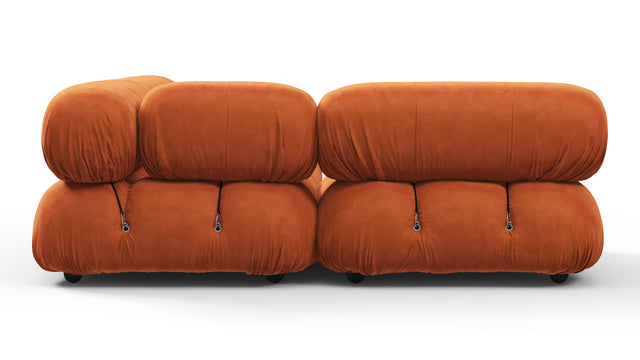 Belia - Belia Sectional, Small Left Corner, Apricot Velvet