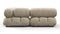 Belia - Belia Sectional, Small Left Corner, Beige Gray Chenille