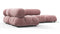 Belia - Belia Sectional, Small Left Corner, Dusty Pink Chenille