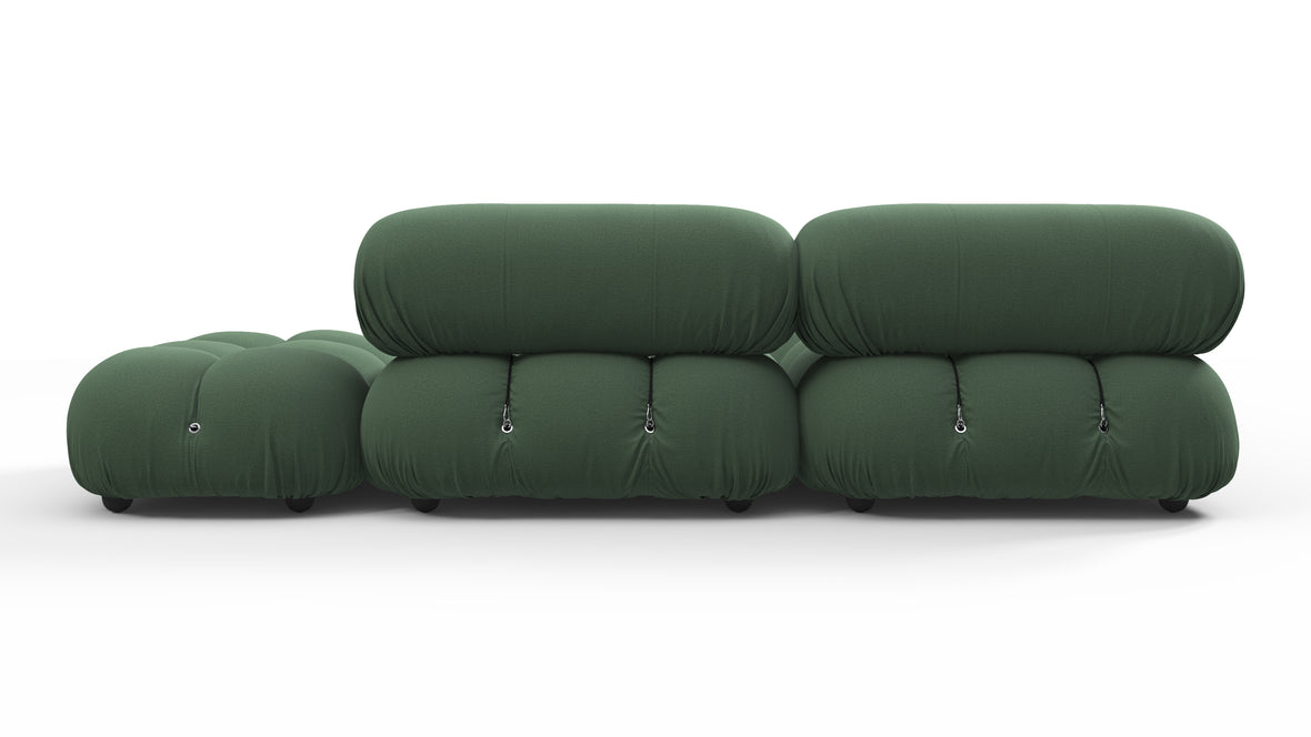 Belia - Belia Sectional, Small Left Corner, Evergreen Brushed Weave