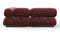 Belia - Belia Sectional, Small Left Corner, Maroon Velvet