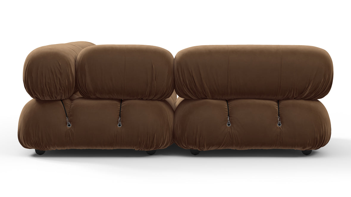 Belia - Belia Sectional, Small Left Corner, Mocha Velvet