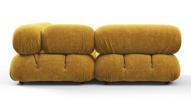 Belia - Belia Sectional, Small Left Corner, Mustard Yellow Chenille