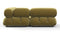 Bellini Sectional - Mario Bellini Sectional, Small Left Corner, Olive Gold Velvet