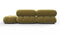 Bellini Sectional - Mario Bellini Sectional, Small Left Corner, Olive Gold Velvet