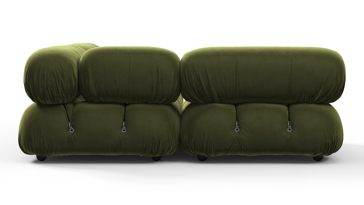 Belia - Belia Sectional, Small Left Corner, Thyme Luxe Velvet