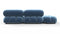 Belia - Belia Sectional, Small Right Corner, Aegean Blue Velvet