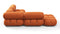 Belia - Belia Sectional, Small Right Corner, Apricot Velvet