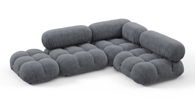 Belia - Belia Sectional, Small Right Corner, Gray Boucle