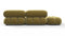 Belia - Belia Sectional, Small Right Corner, Olive Gold Velvet