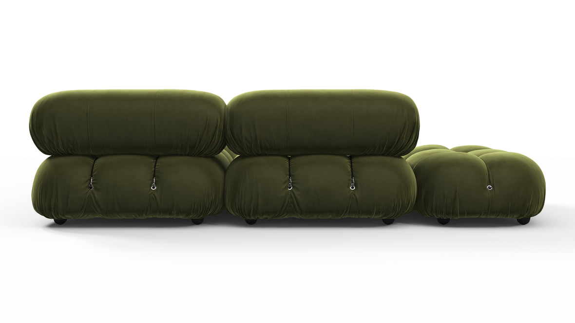 Belia - Belia Sectional, Small Right Corner, Thyme Luxe Velvet