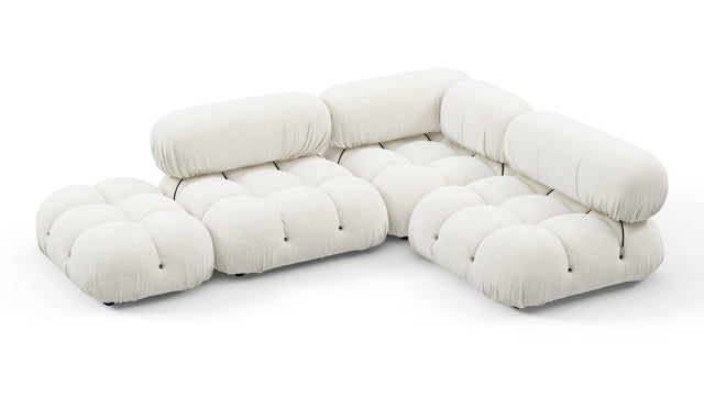 Belia - Belia Sectional, Small Right Corner, White Boucle