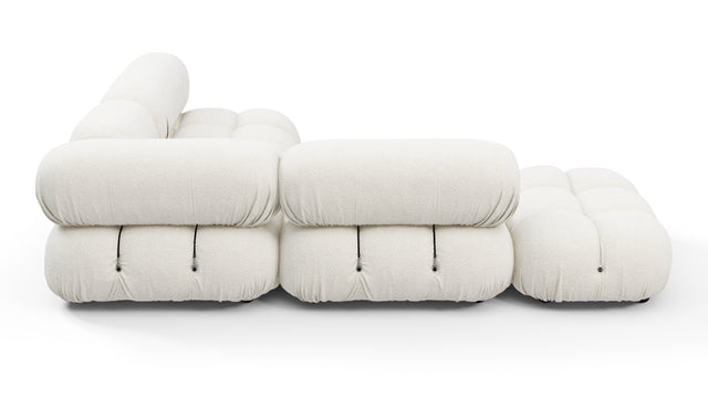 Belia - Belia Sectional, Small Right Corner, White Boucle