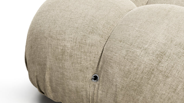 Bellini Sofa - Mario Bellini Open End Sofa, Left, Beige Gray Chenille