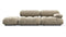 Bellini Sofa - Mario Bellini Open End Sofa, Left, Beige Gray Chenille