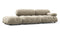 Bellini Sofa - Mario Bellini Open End Sofa, Left, Beige Gray Chenille