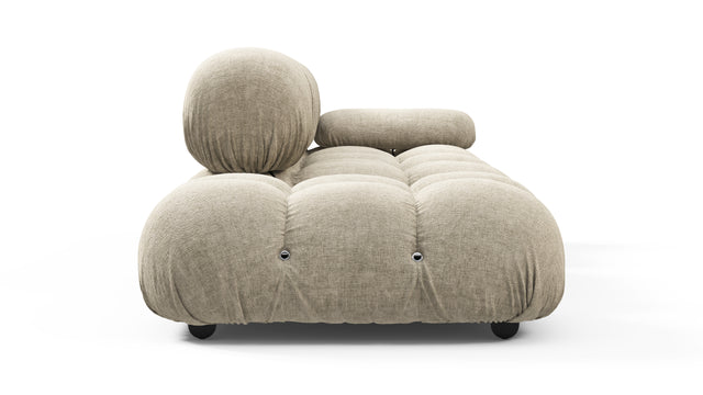 Bellini Sofa - Mario Bellini Open End Sofa, Left, Beige Gray Chenille