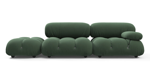 Belia - Belia Open End Sofa, Left, Evergreen Brushed Weave