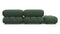 Belia - Belia Open End Sofa, Left, Evergreen Brushed Weave