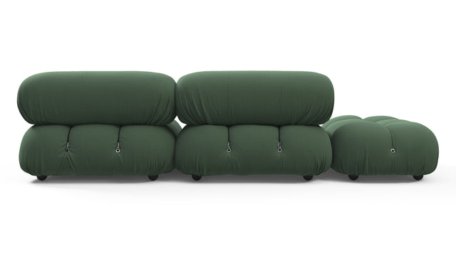 Belia - Belia Open End Sofa, Left, Evergreen Brushed Weave