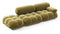 Bellini Sofa - Mario Bellini Open End Sofa, Left, Olive Gold Velvet