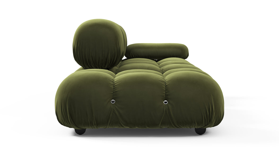 Belia - Belia Open End Sofa, Left, Thyme Luxe Velvet