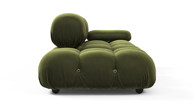 Belia - Belia Open End Sofa, Left, Thyme Luxe Velvet