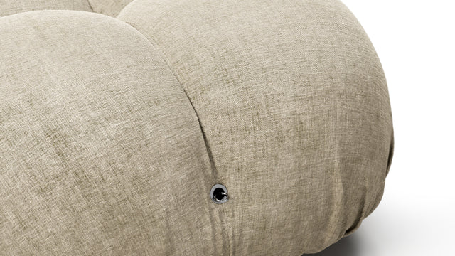 Bellini Sofa - Mario Bellini Open End Sofa, Right, Beige Gray Chenille