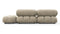 Bellini Sofa - Mario Bellini Open End Sofa, Right, Beige Gray Chenille