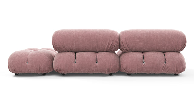 Belia - Belia Open End Sofa, Right, Dusty Pink Chenille