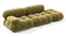 Bellini Sofa - Mario Bellini Open End Sofa, Right, Olive Gold Velvet