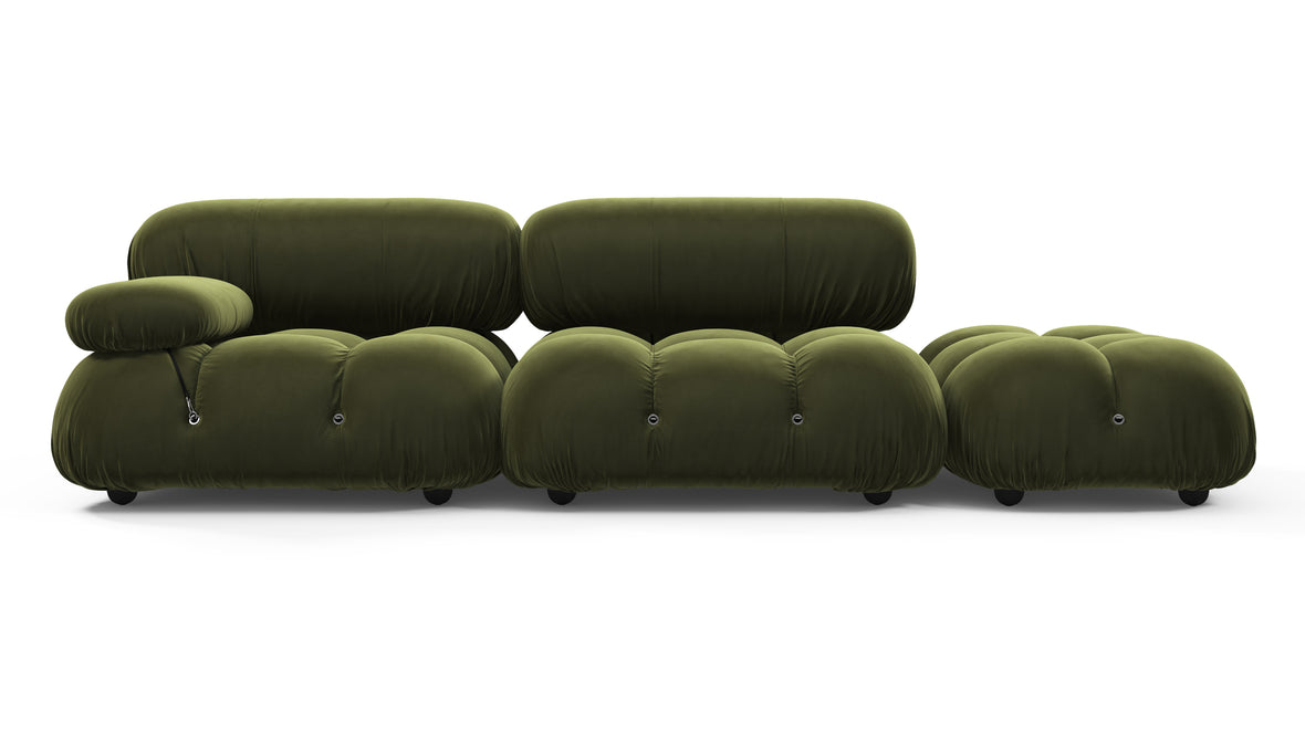 Belia - Belia Open End Sofa, Right, Thyme Luxe Velvet