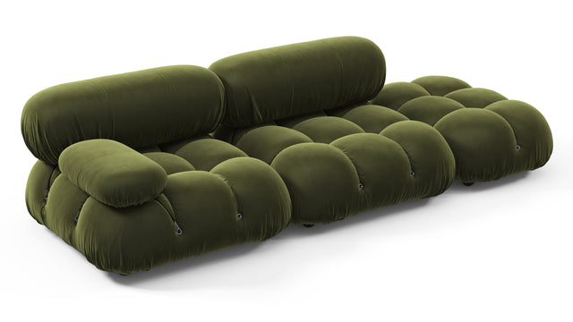 Belia - Belia Open End Sofa, Right, Thyme Luxe Velvet