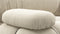 Belia - Belia Three Seater Sofa, Eggshell Vegan Suede